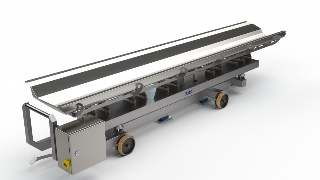 mobile vibratory conveyor